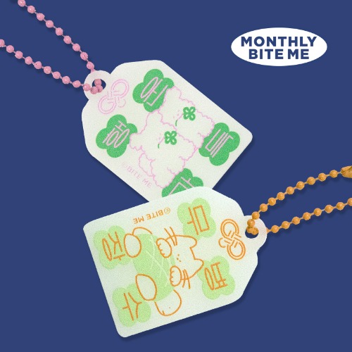 Monthly Biteme January - Lucky Acrylic luminous charm keyring (health/luck)